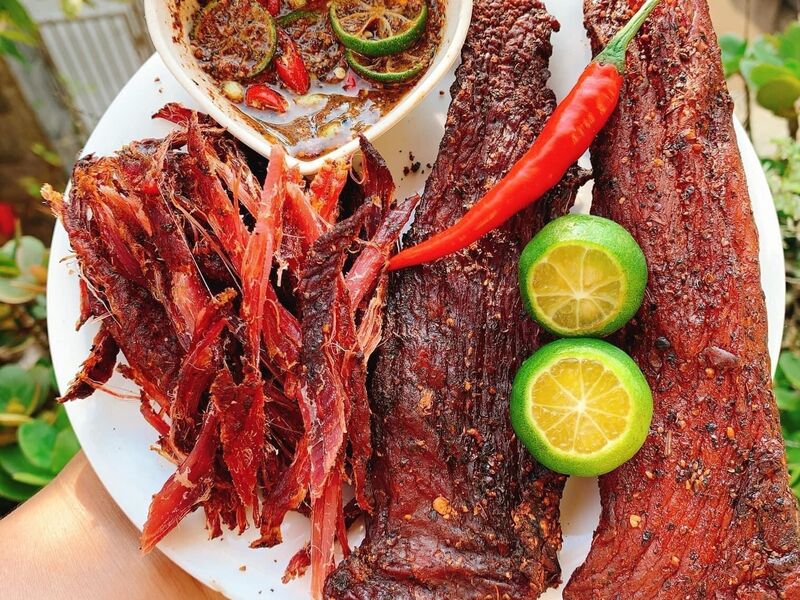 Gửi Thịt Trâu Gác Bếp đi Trung Quốc
